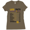 Leo Facts Zodiac Ladies Fitted T-Shirt