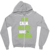 keep calm plants have protein Zipper Hoodie
