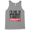 conor mcgregor apologize ufc mma notorious Tank Top