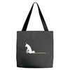 unicorn scooting on the floor Tote Bags
