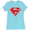 dripping blood Ladies Fitted T-Shirt
