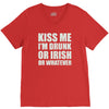 kiss me i'm drunk or irish V-Neck Tee