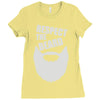 respect the beard (2) Ladies Fitted T-Shirt