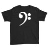 bass cleff funny Youth Tee