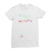 Muggle on Board Watercolor Ladies Fitted T-Shirt