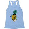 pineapple skateboarding Racerback Tank