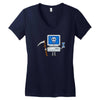 blue screen of death Women's V-Neck T-Shirt