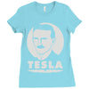 nikola tesla (2) Ladies Fitted T-Shirt