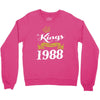 kings are born in 1988 Crewneck Sweatshirt