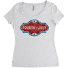 independence day 4 of july Women's Triblend Scoop T-shirt