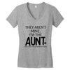 the cool fun and favorite aunt Women's V-Neck T-Shirt