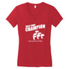 beer pong champion Women's V-Neck T-Shirt