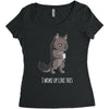i woke up like this Women's Triblend Scoop T-shirt
