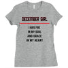 December Girl Ladies Fitted T-Shirt