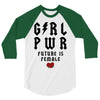 Girl Power Future Is Female 3/4 Sleeve Shirt