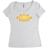 kylo stabbed first Women's Triblend Scoop T-shirt