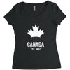 Canada Established 1867 Women's Triblend Scoop T-shirt