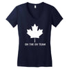 on the eh team Women's V-Neck T-Shirt