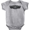 pinstripe 2 skull humor funny Baby Onesie