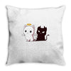 purr evil Throw Pillow