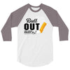 Butt Out Lung Cancer Awareness 3/4 Sleeve Shirt