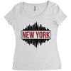 new york Women's Triblend Scoop T-shirt