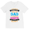 Super Cool Dad Of A Freaking Awesome Daughter V-Neck Tee