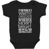 white christmas Baby Bodysuit