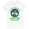 silver shamrock Ladies Fitted T-Shirt