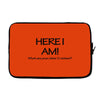 funny t shirt here i am! what are your other two wishes rude tee offen Laptop sleeve