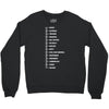 beard length chart Crewneck Sweatshirt