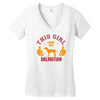 This Girl Loves Her Dalmatian Women's V-Neck T-Shirt