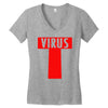 t virus gorillaz Women's V-Neck T-Shirt