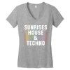 Sunrises House &amp; Techno Women's V-Neck T-Shirt