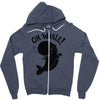 oh whale! Zipper Hoodie