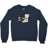 Cute Baby Painter's Dad Love Crewneck Sweatshirt