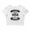 Premium Vintage  1958 Crop Top