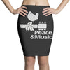 peace and music Pencil Skirts