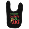 pizza christmas humor Baby Bibs