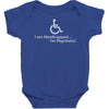 i am handicapped i'm psychotic Baby Bodysuit