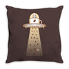 alien coffee invasion Throw Pillow