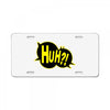 huh bang pow boom splat carto License Plate