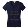 my dadis handsome and a great engineer Women's V-Neck T-Shirt