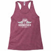 i have two titles aunt and godmother Racerback Tank