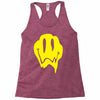 melting acid smiley face Racerback Tank