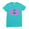 i wear pink for my mom Ladies Fitted T-Shirt