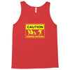 caution zombies crossing t shirt x large funny walking brains awesome Tank Top