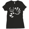 cheshire cat alice in wonderland funny Ladies Fitted T-Shirt
