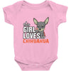 This Girl Loves Her Chihuahua Baby Onesie