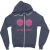 all natural 20 breasts dice Zipper Hoodie